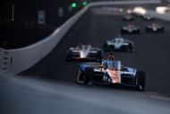 Kyle Larson drives his No. 17 Chevy at the 108th Running of the Indianapolis 500 - Source: Getty
